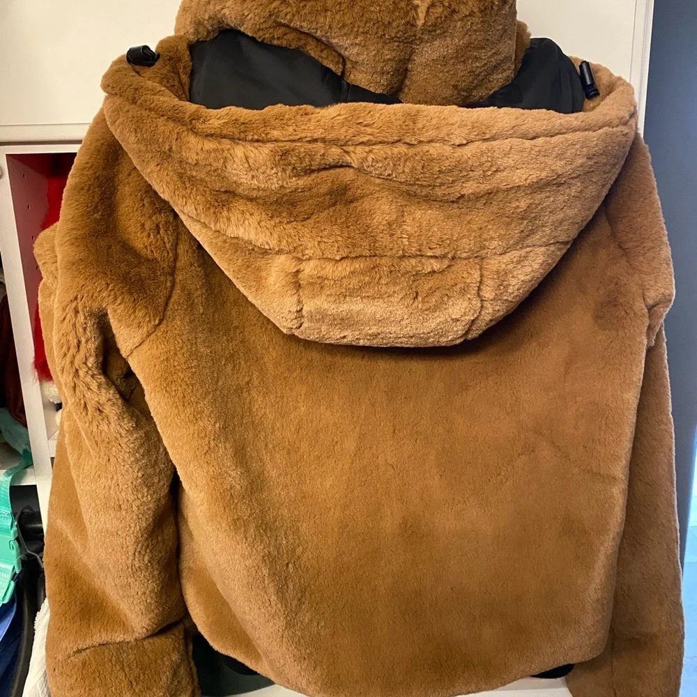 SAM. Tan Bomber Jacket - Picture 3 of 3